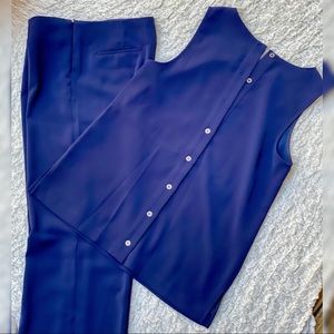 Forever 21 Navy 2 Piece Pants Set Size Medium